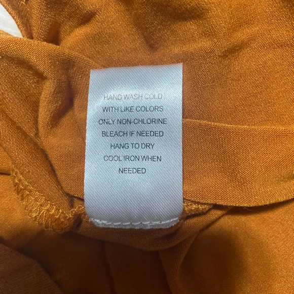 Daniel Rainn Orange 3/4 Sleeve Tee with Lace Detail women’s S - Picture 6 of 7